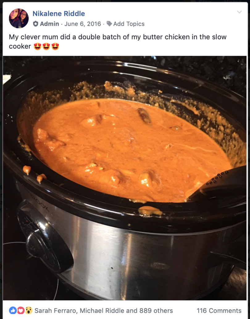 Skinnymixers Butter Chicken in the Slow Cooker