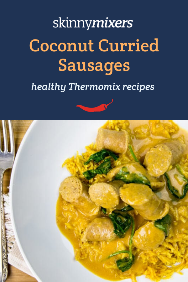 Coconut Curried Sausages Thermomix Recipe