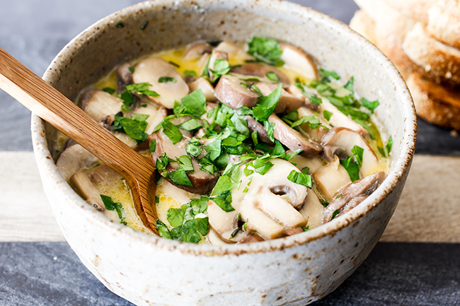 skinnymixer’s Creamy Butter Mushrooms