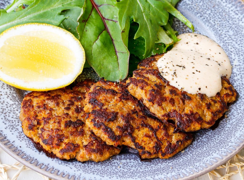 THMIII: Lamb & Sweet Potato Patties with Spicy Yoghurt Sauce