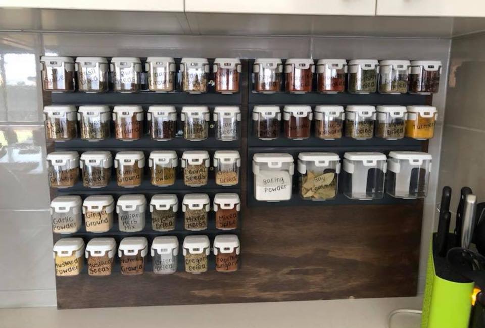 Spice Storage in the kitchen