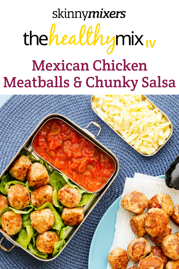Mexican Chicken Meatballs with Chunky Salsa