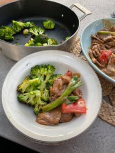 Lani's broccoli and mongolian beef