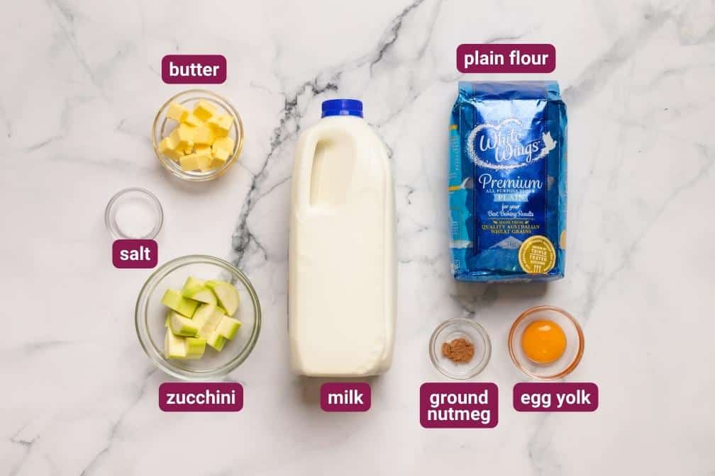 Family Lasagna Bechamel Ingredients