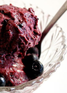 skinnymixer's Instant Dairy Free Blueberry Icecream