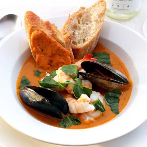 skinnymixer's Seafood Bisque with Rouille