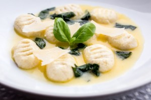 skinnymixer's LCHF Ricotta Gnocchi in Basil Butter Sauce