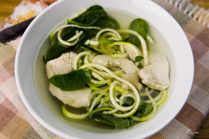 skinnymixer's Chicken Zoodle Soup-image