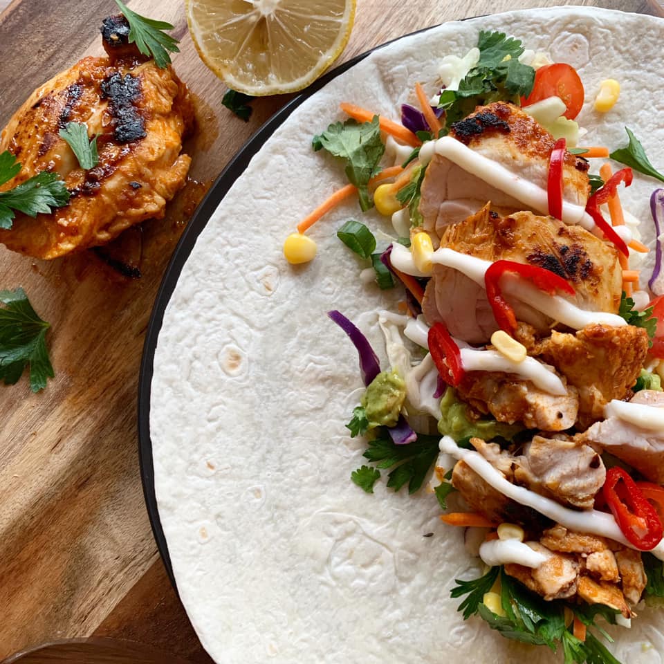 Peri Peri Chicken Wraps