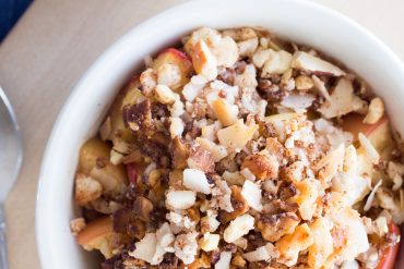 Thermomix healthy apple crumble