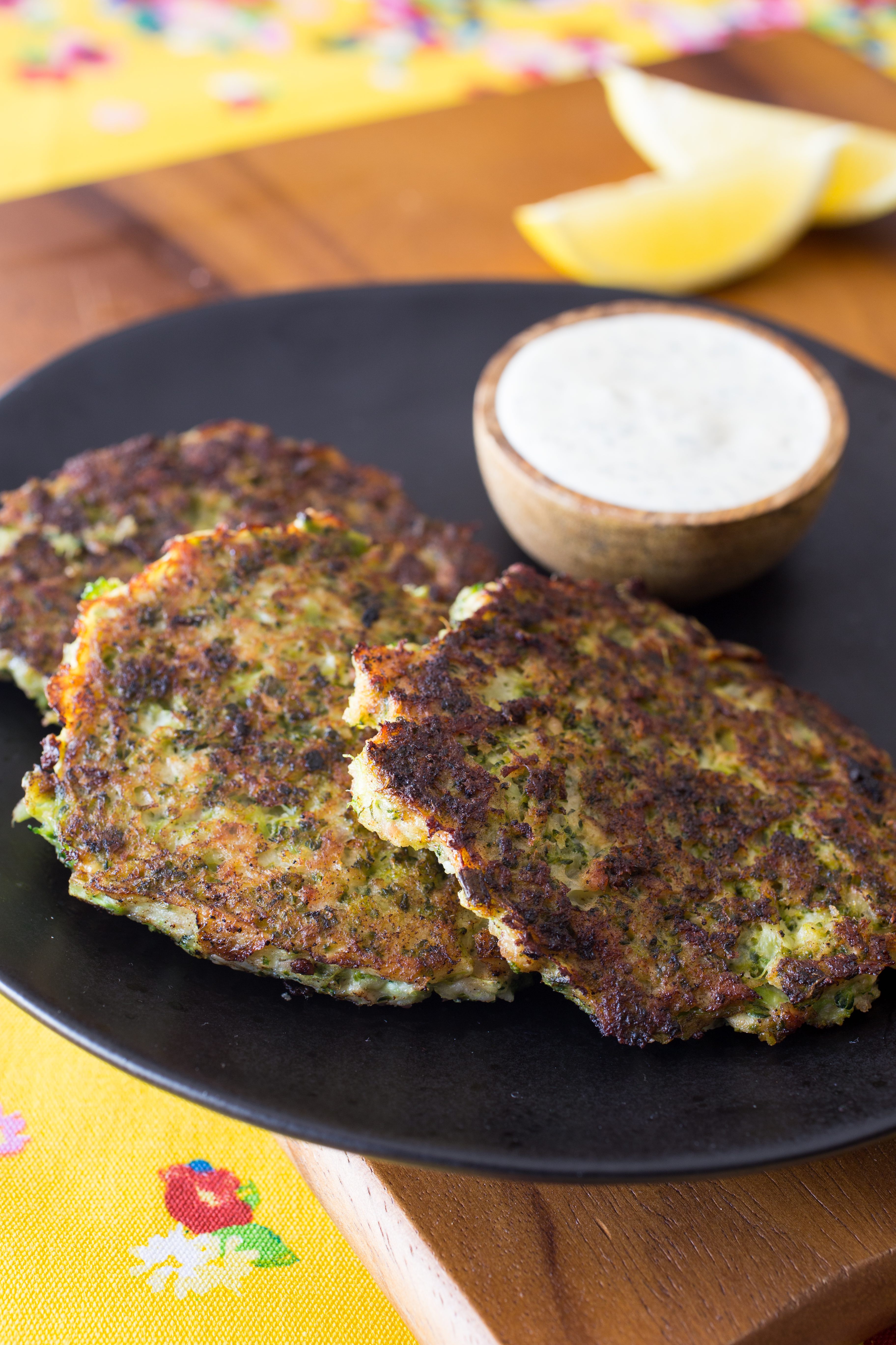 Thmii Bacon Broccoli Fritters With Ranch Sauce Skinnymixers