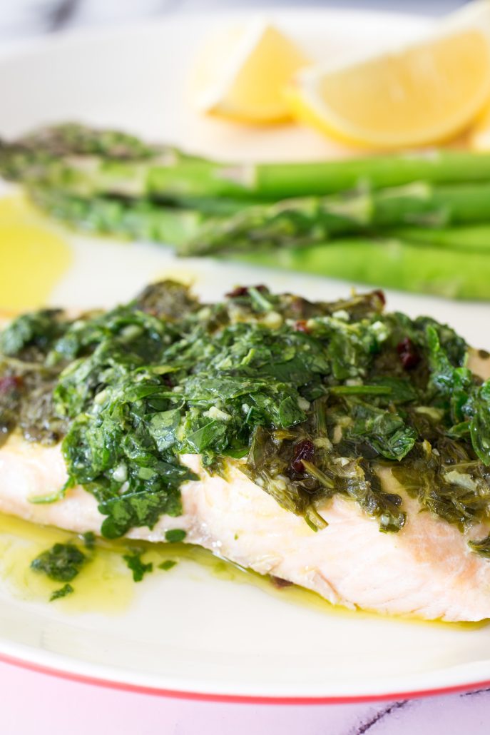 Thermomix Chimichurri Salmon