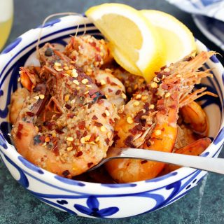 dairy free garlic prawns thermomix