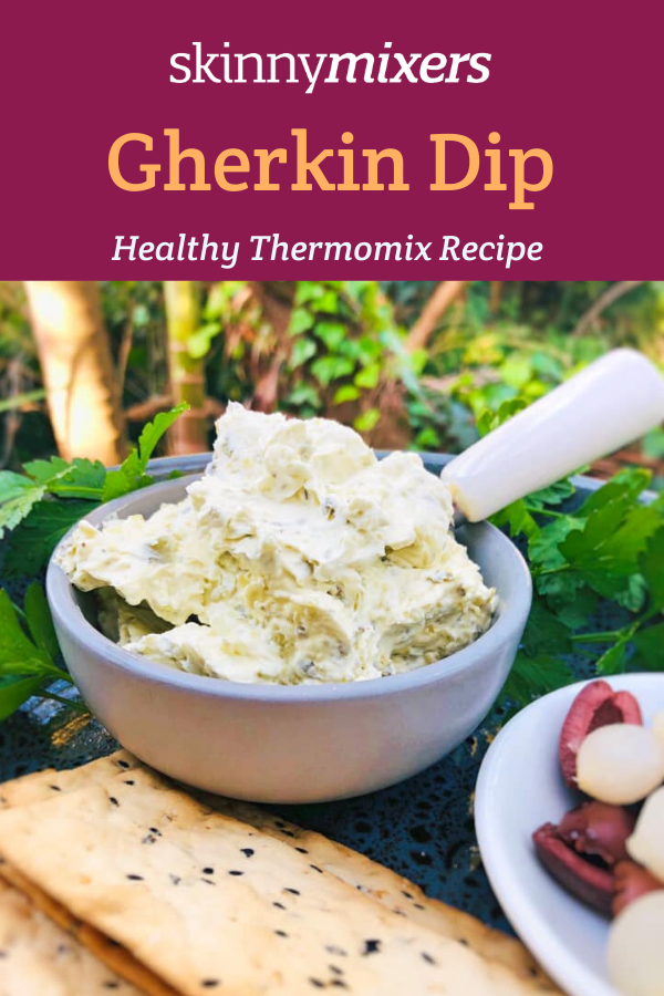 healthy gherkin dip thermomix recipe