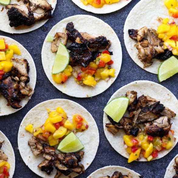 Mango Salsa Jerk Chicken