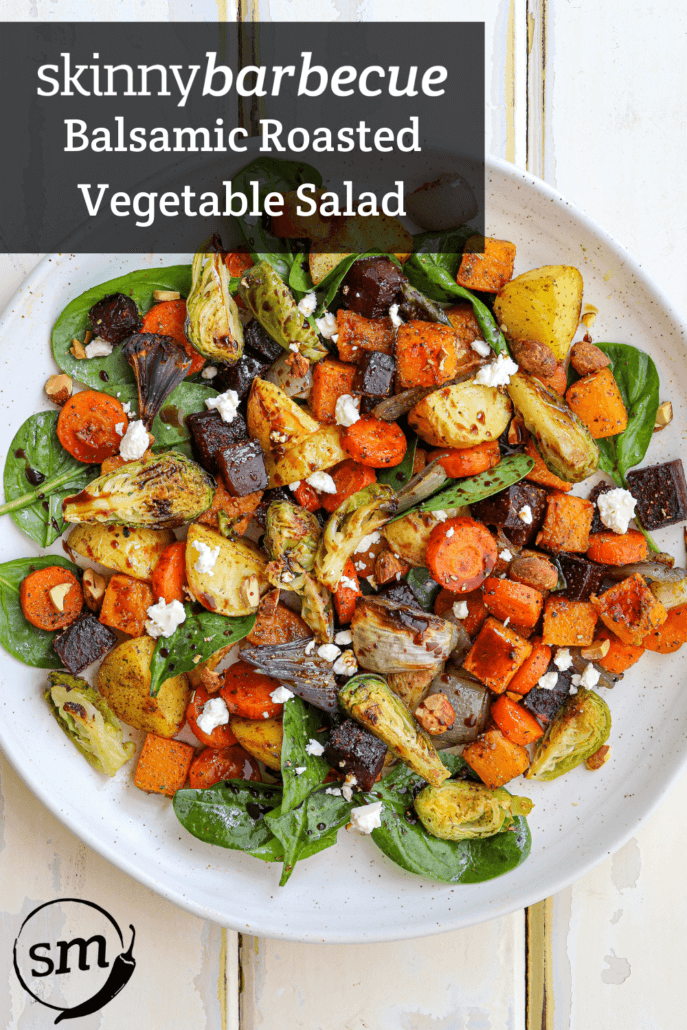 SMBBQ Balsamic Roasted Vegetable Salad Skinnymixers