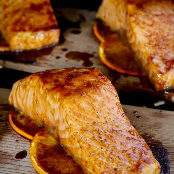 SMBBQ Orange Maple Glazed Salmon Skinnymixers