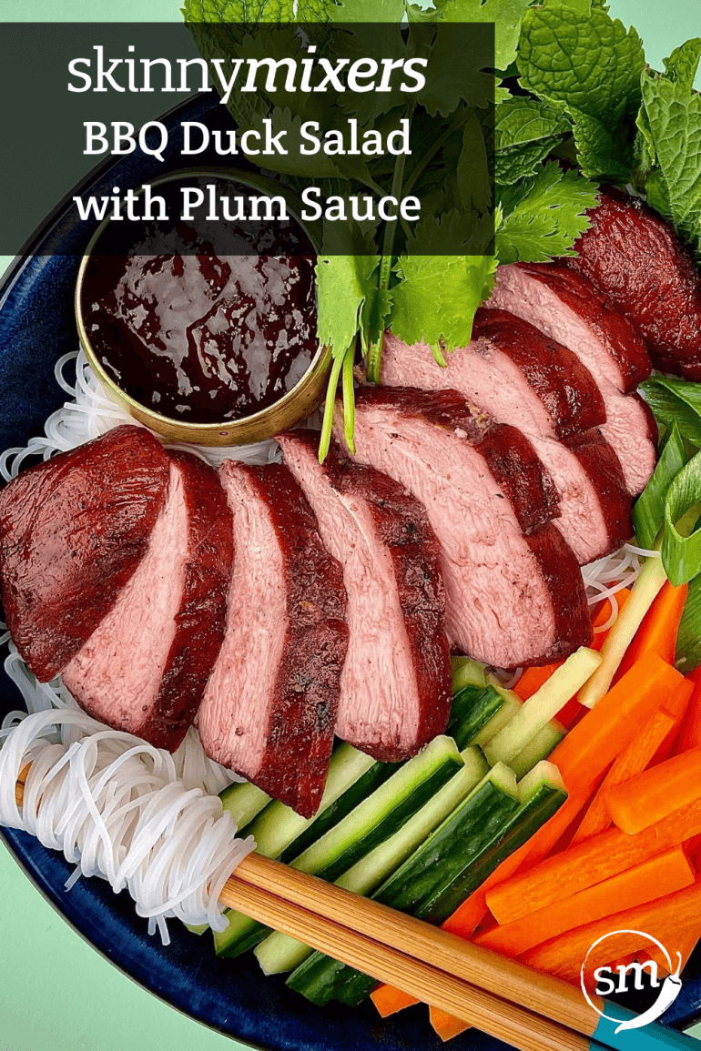 Skinnymixer's BBQ Duck Salad with Plum Sauce Skinnymixers