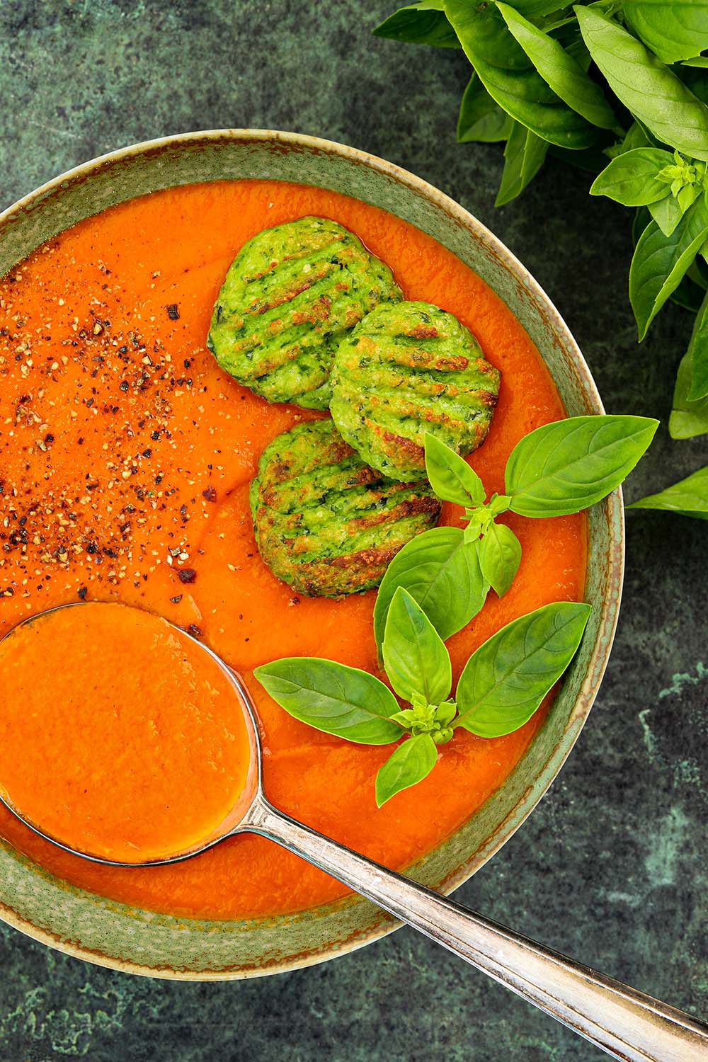 THMVI Roasted Tomato Soup w Dumplings Skinnymixers