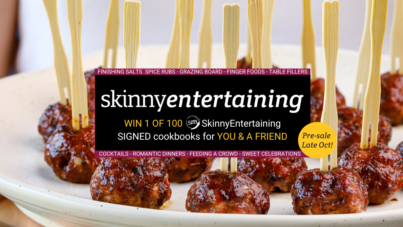 Last Chance ⭐️ WIN SkinnyEntertaining! Skinnymixers