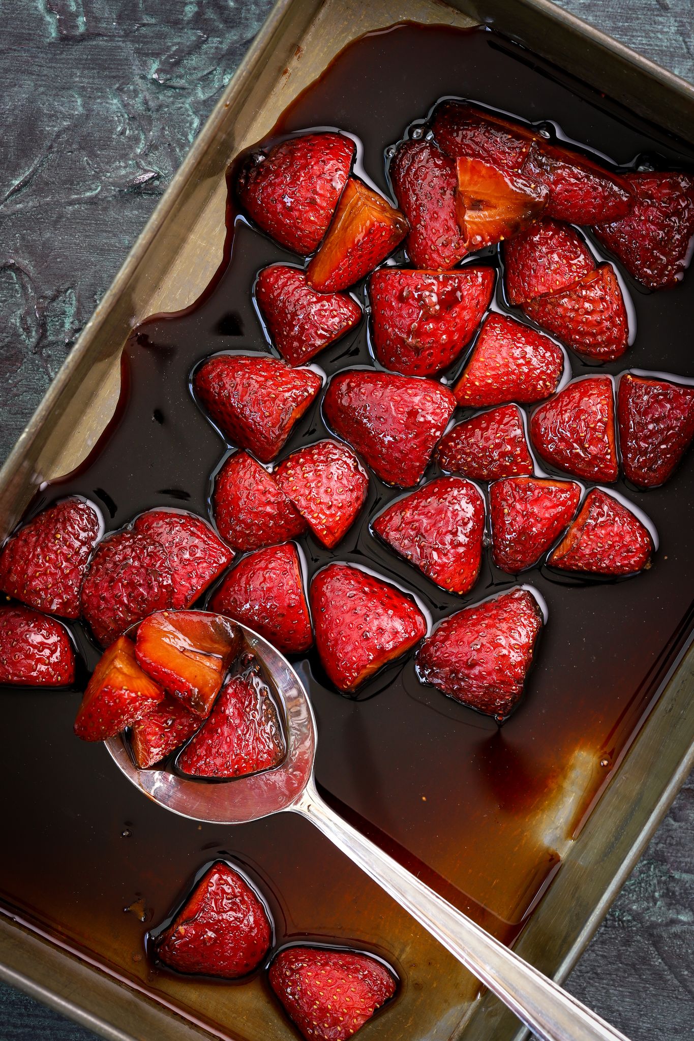 SMENT Roasted Balsamic Strawberries Skinnymixers