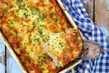 Sment: Creamy Chicken & Mushroom Lasagna - Skinnymixers