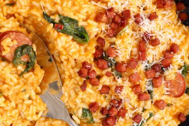 The Healthy Mix Dinners Cheesy Chorizo Risotto