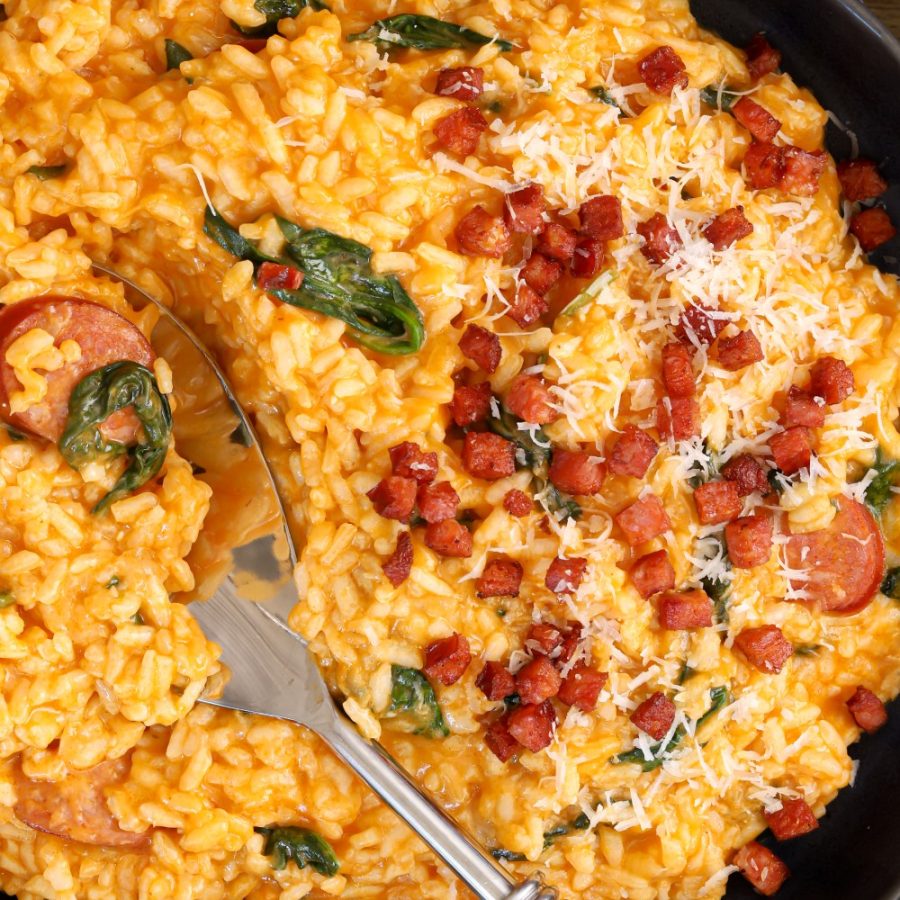 Thmd Cheesy Chorizo Risotto Skinnymixers