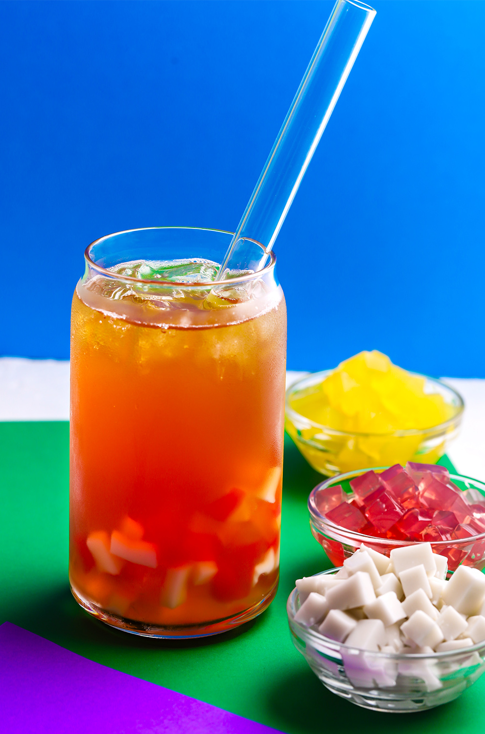 SKINNYASIA Fruity Apple Tea with Rainbow Jelly Skinnymixers