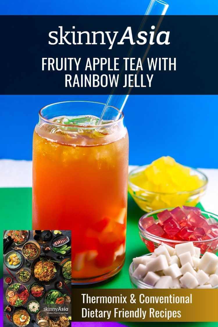 SKINNYASIA Fruity Apple Tea with Rainbow Jelly Skinnymixers