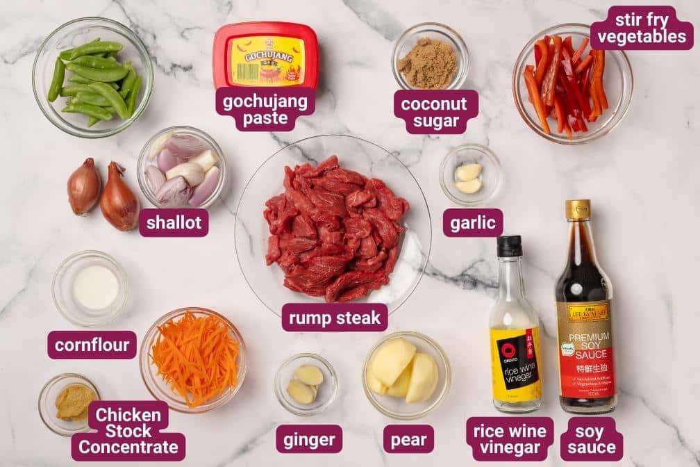 Beef Bulgogi Ingredients