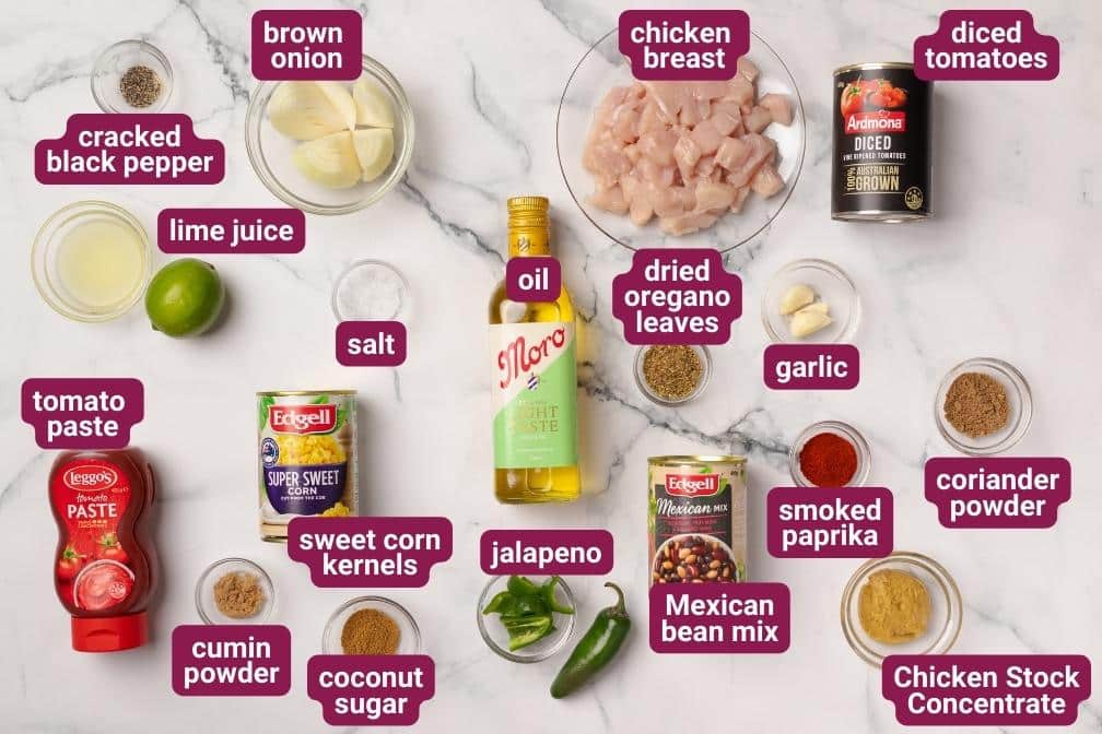 Chicken Tortilla Soup Ingredients