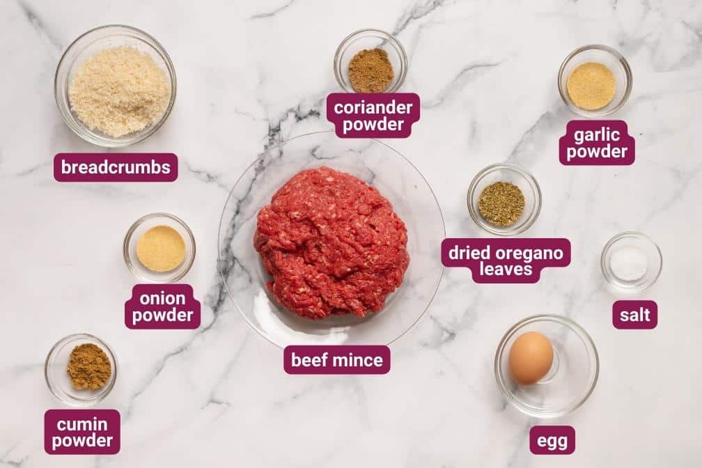 Enchilada Meatball Ingredients