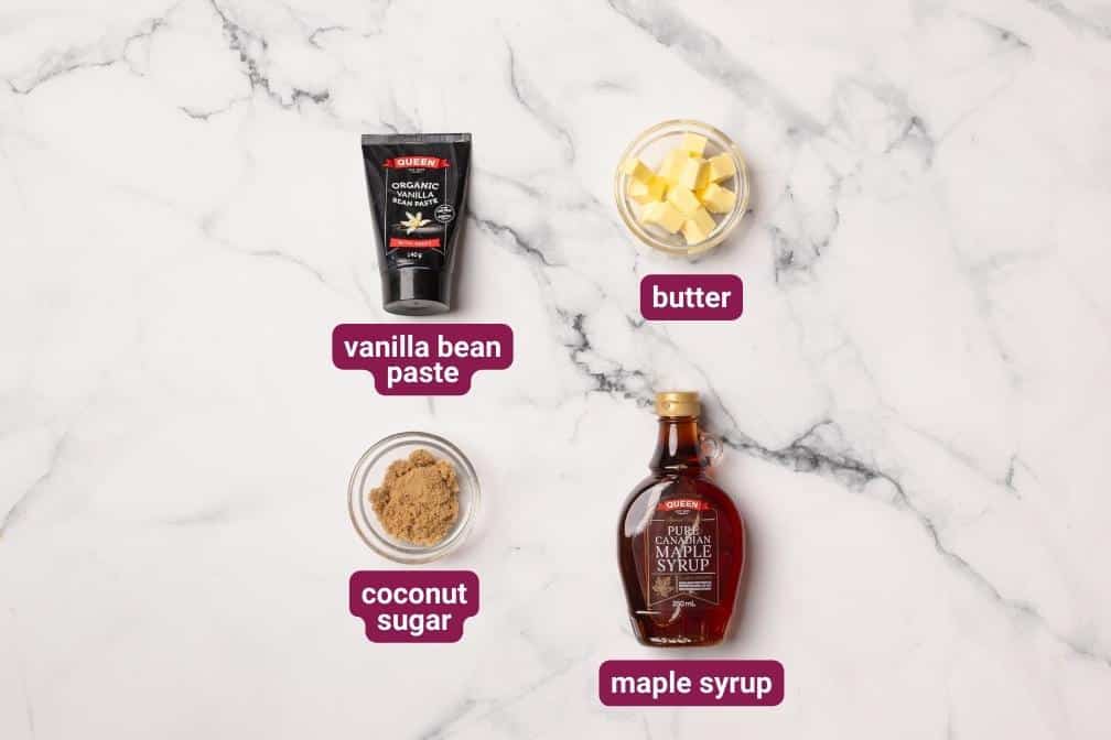 Maple Syrup Banana Bread Dumplings Ingredients