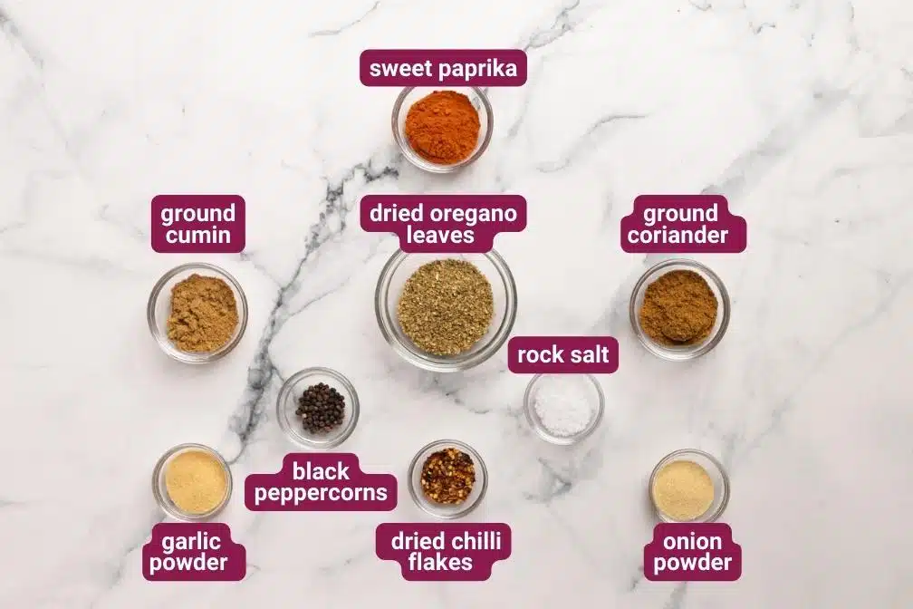 Mexican Spice Mix Ingredients