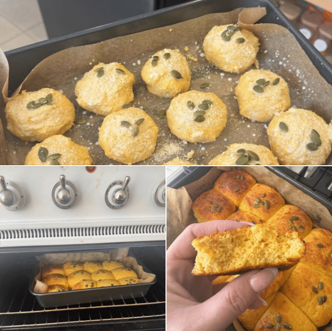 Low Carb Pumpkin Dinner Rolls in the Thermomix from Skinnymixers