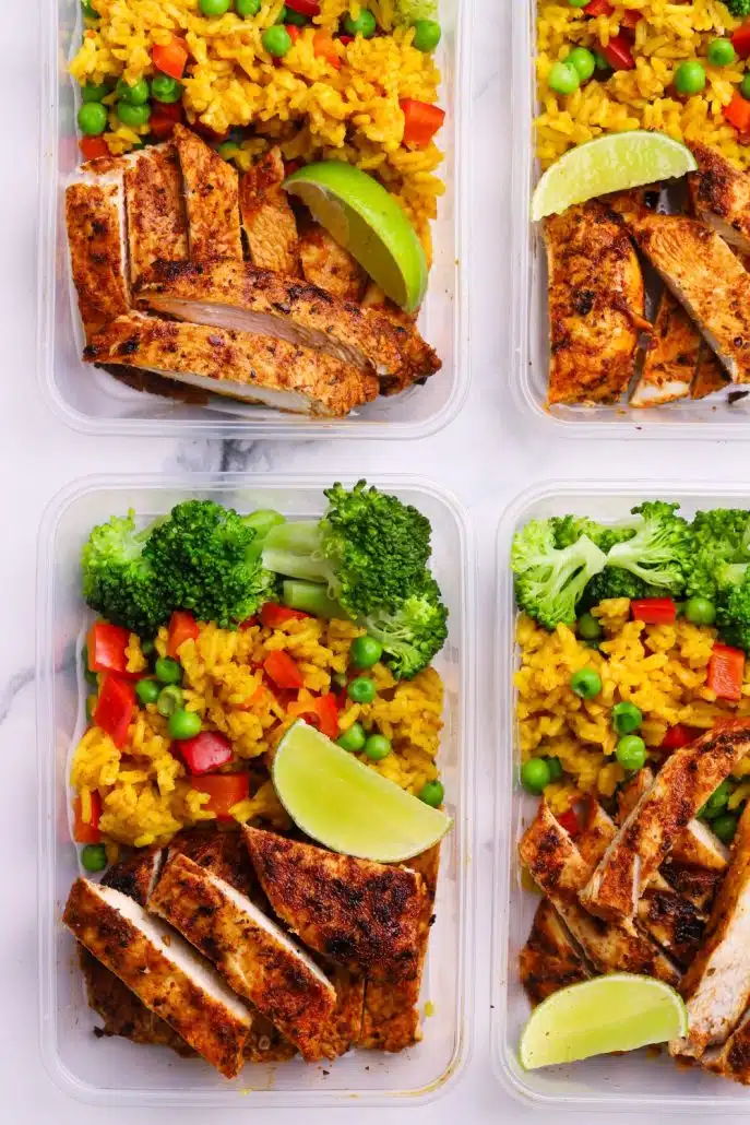 Portuguese Chicken Rice Meal Prep