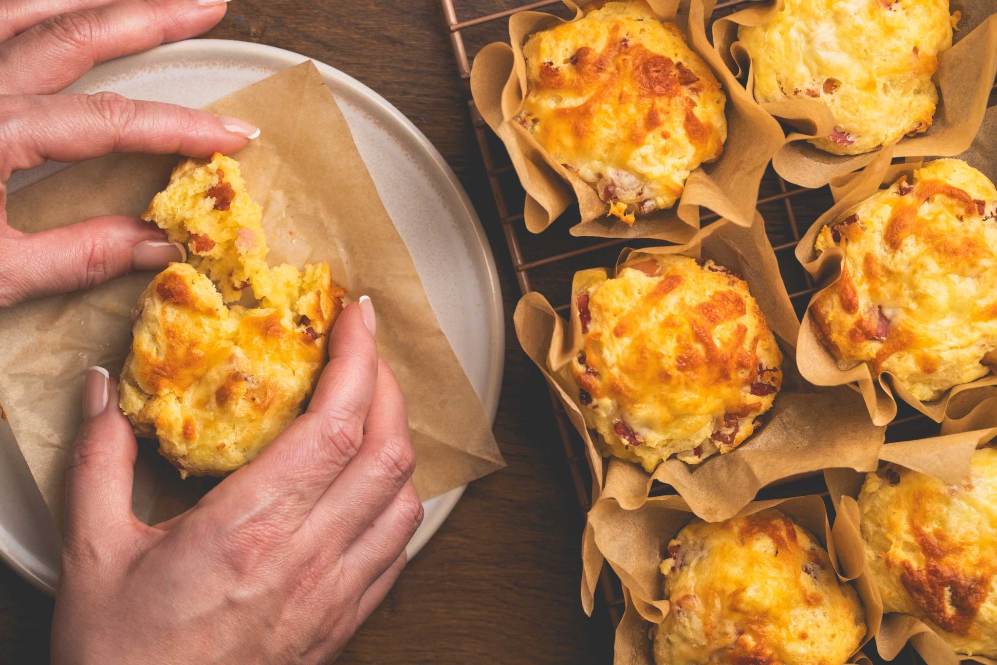 Guest Recipe Mez's Cheese and Bacon Muffins Skinnymixers