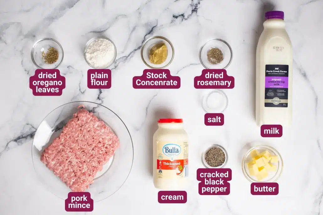 SkinnyAmerica Sausage Gravy Ingredients