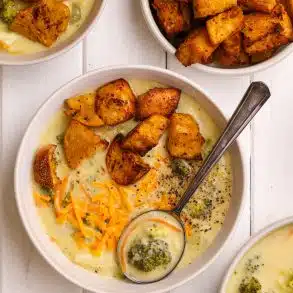 SkinnyAmerica Broccoli & Cheddar Soup