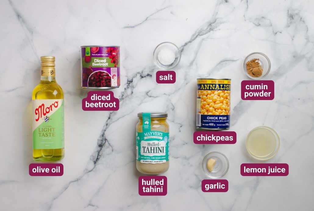 What you will need to make Falafel with Beetroot Hummus from The Healthy Mix Dinners 3.