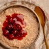 skinnymixer's Spiced Oats and Cherry compote