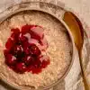 skinnymixer's Spiced Oats and Cherry compote
