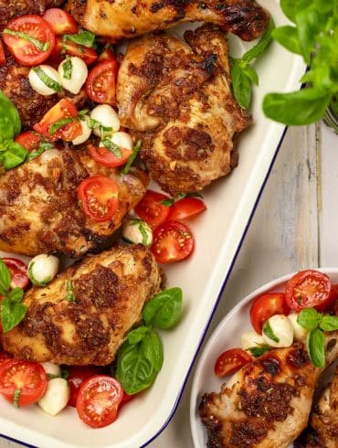 Skinnymixers Balsamic Roast Chicken from SkinnyMediterranean.