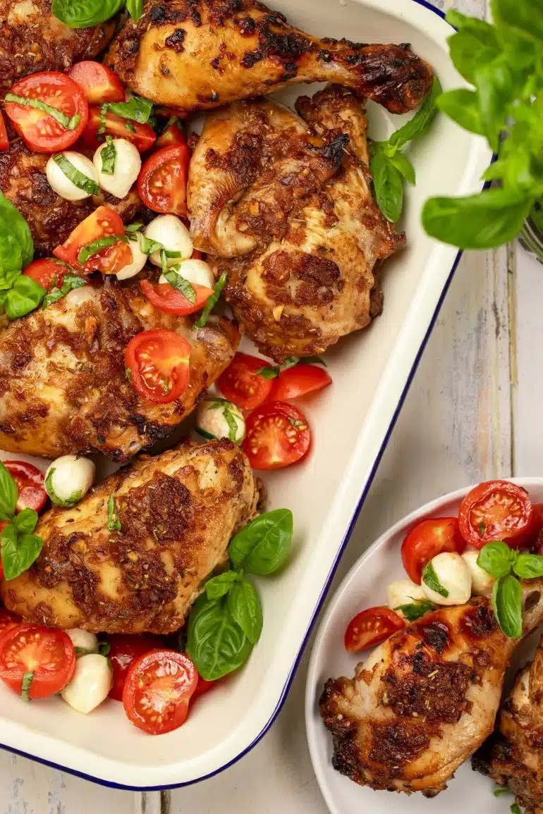 Skinnymixers Balsamic Roast Chicken from SkinnyMediterranean.
