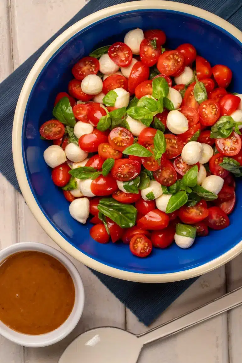 Skinnymixers Caprese Salad from SkinnyMediterranean.