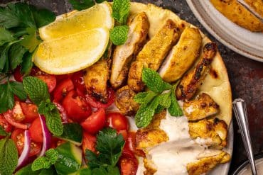 Skinnymixers Chicken Shawarma from SkinnyMediterranean.