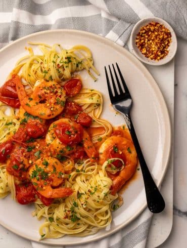 Skinnymixers Chilli Garlic Prawns from SkinnyMediterranean.