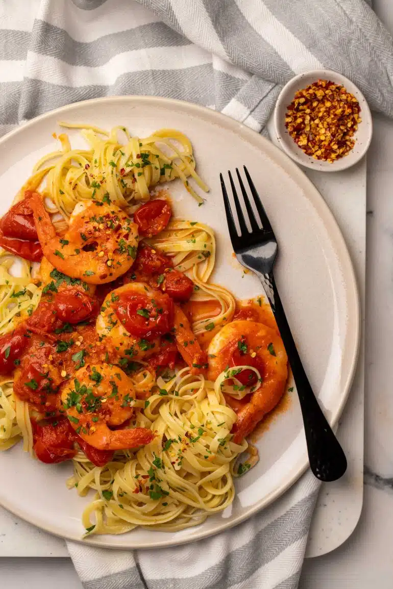 Skinnymixers Chilli Garlic Prawns from SkinnyMediterranean.