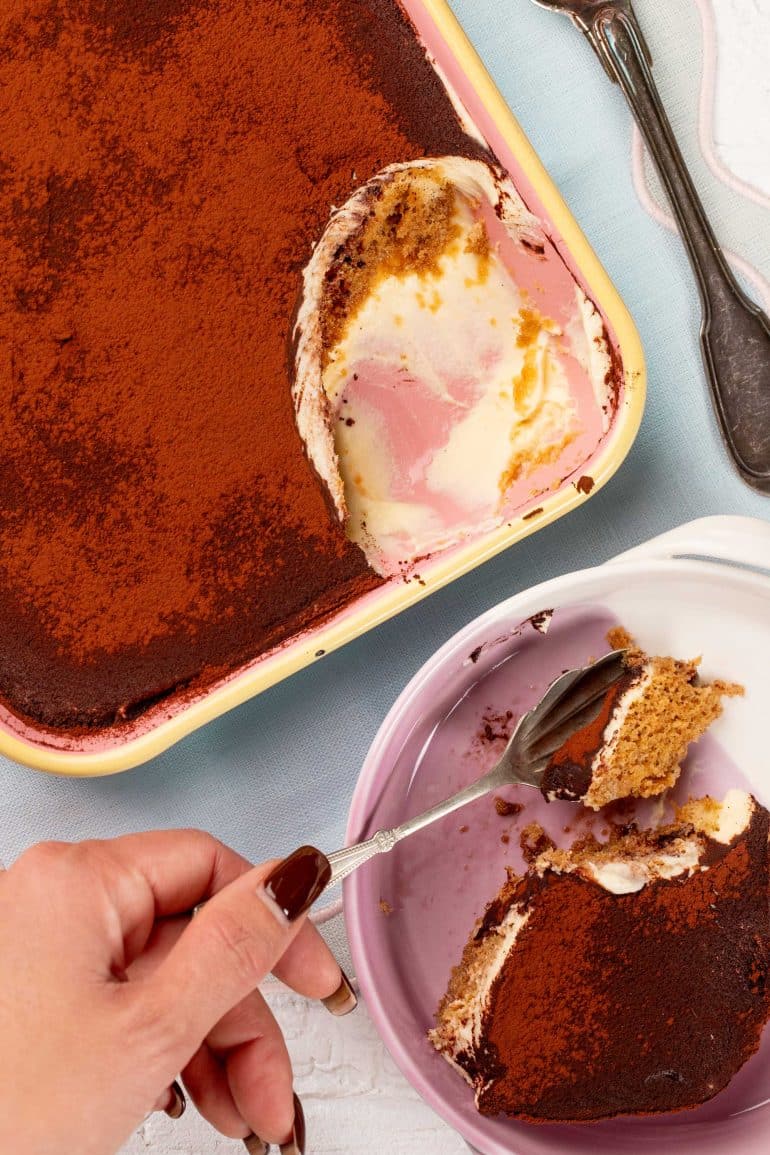 Skinnymixers Easy Tiramisu from SkinnyMediterranean.